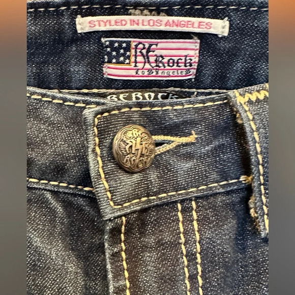 ReRock For EXPRESS Skinny Distressed Denim Jeans Stretch Women's Size 10S. - Picture 7 of 8